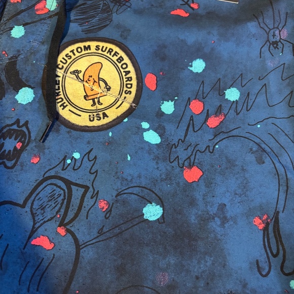 New mens $100 Hurley Bleach Daze Phantom board shorts size 31. - Picture 3 of 5